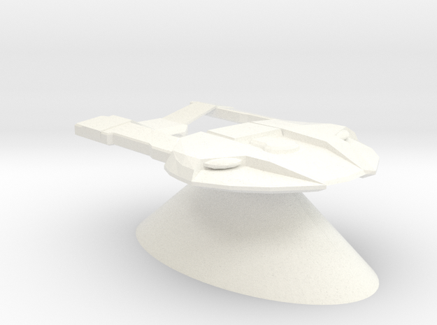Federation of Planets - Steamrunner in White Processed Versatile Plastic