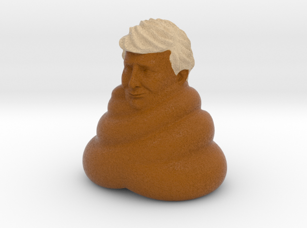 Donald Dump in Natural Full Color Sandstone: Medium