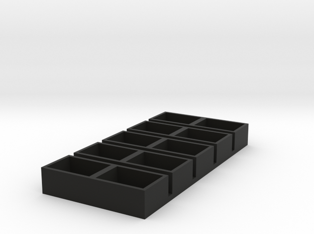 dual short 11x15x7 speaker box qty5 in Black Natural Versatile Plastic
