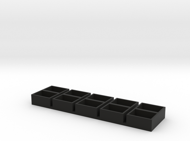 dual long 11x15x7 speaker box qty5 in Black Natural Versatile Plastic