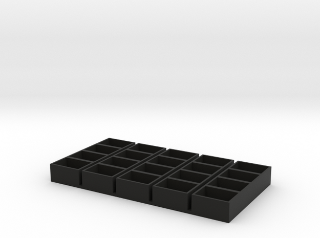 quad long 13x18x9.5 speaker box qty5 in Black Natural Versatile Plastic