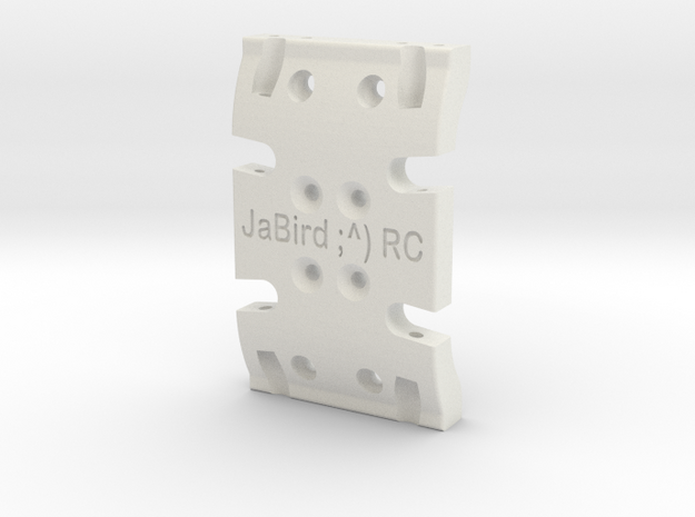 JaBird RC Skid Plate - SCX10 in White Natural Versatile Plastic