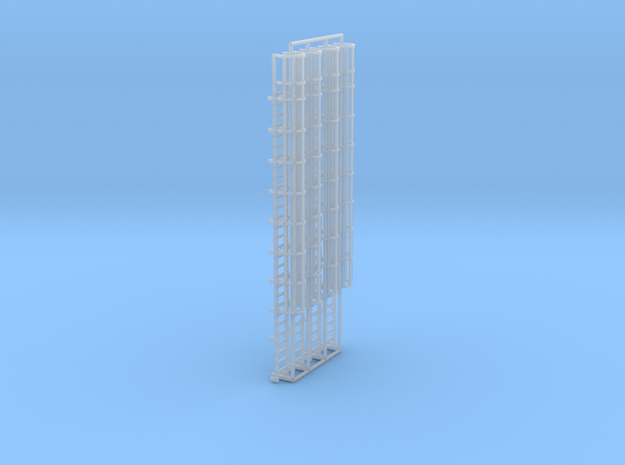 1:100 Cage Ladder 93mm Top in Tan Fine Detail Plastic