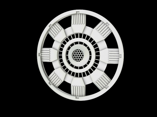 Iron Man Mark IV Arc Reactor (1 of 2 parts) in Tan Fine Detail Plastic