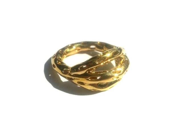Goldmine Ring in 14k Gold Plated Brass