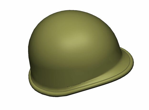  M1 Helmet 1:9 Scale in Clear Ultra Fine Detail Plastic
