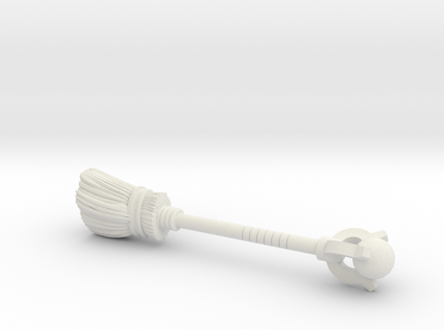 Doom Broom (3mm, 4mm & 5mm grips) in White Natural Versatile Plastic: Medium