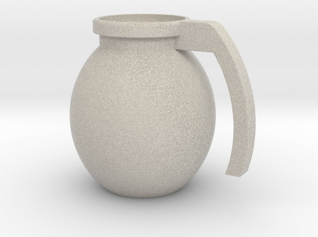 Mug "Grenade" in Natural Sandstone