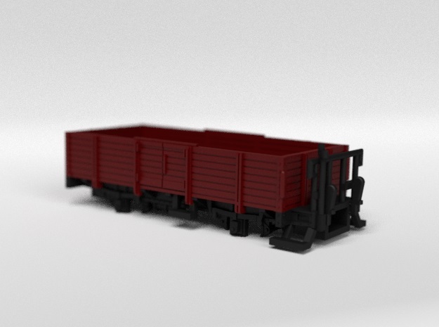 RhB L6006 Open Freight Wagon in Tan Fine Detail Plastic