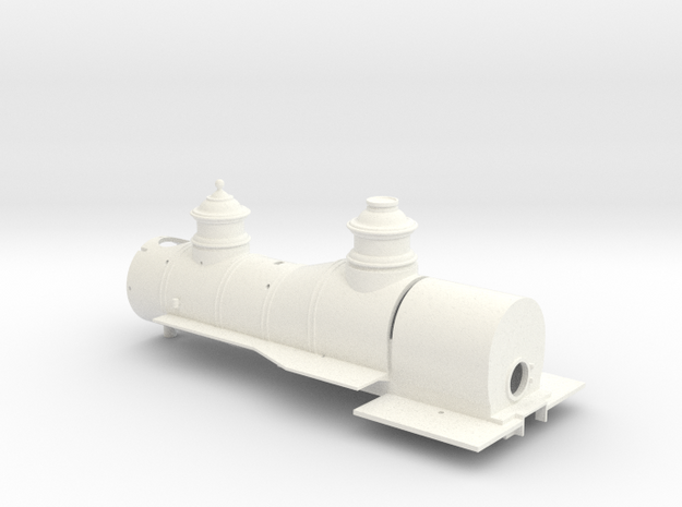 Wagontop Boiler for the BLI On30 C-16 in White Processed Versatile Plastic