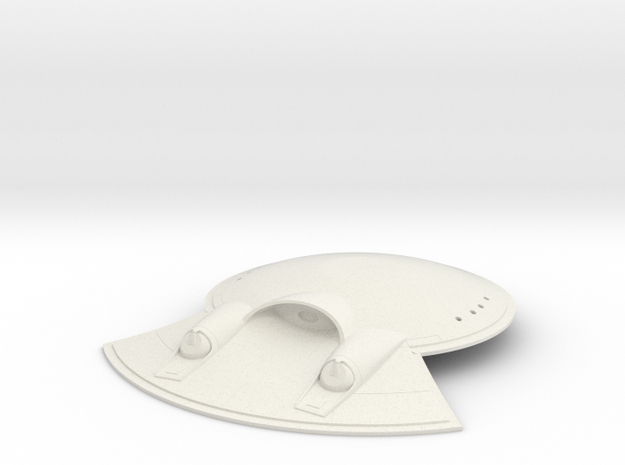 Saucer-Mounted Deflector for 1:350 Refit in White Natural Versatile Plastic