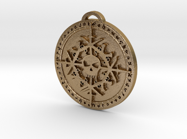 Rogue Class Medallion in Polished Gold Steel