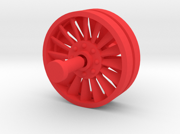 Acroyear Fan Service in Red Processed Versatile Plastic: Medium