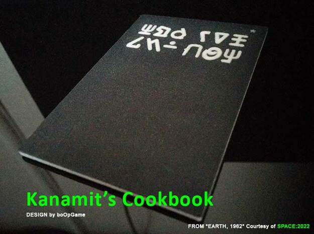 boOpGame Shop - Kanamit's Cookbook in Natural Full Color Sandstone
