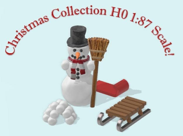 Christmas Collection H0 1:87 Scale! in Tan Fine Detail Plastic