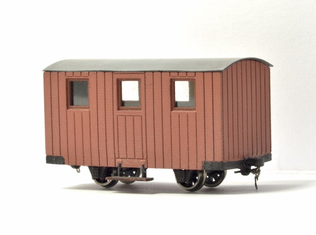 4x 009 FR Quarrymen's carriages Type 3 in Tan Fine Detail Plastic