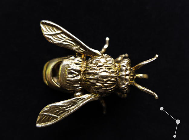 Honey Bee - Pendant - Vessels in Natural Bronze