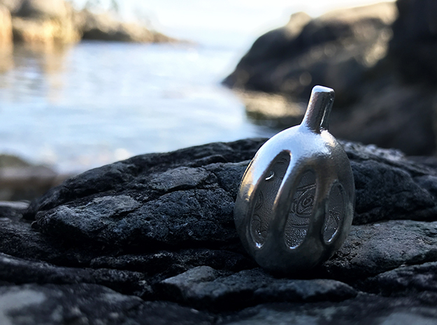 Orca Relief - Pendant - Orphic Eggs in Natural Silver