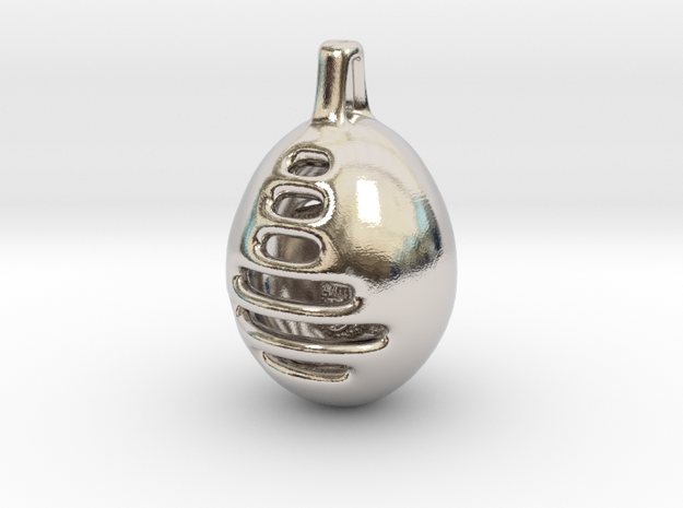 Thor's Protection - Pendant - Orphic Eggs in Rhodium Plated Brass