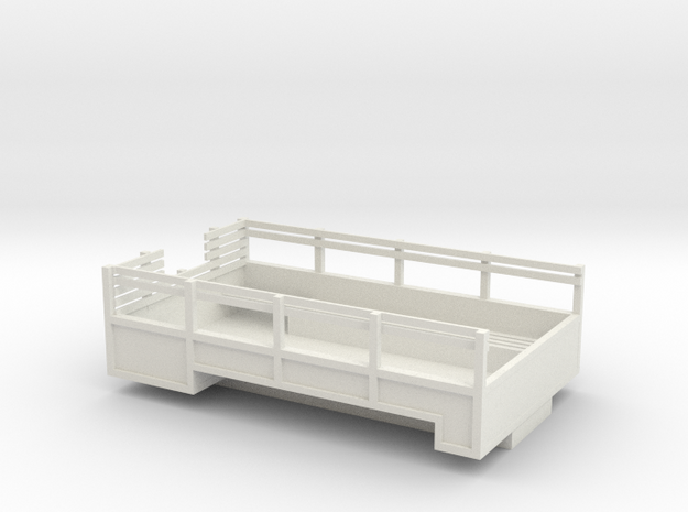 1/87 Scale M135 Truck Bed in White Natural Versatile Plastic