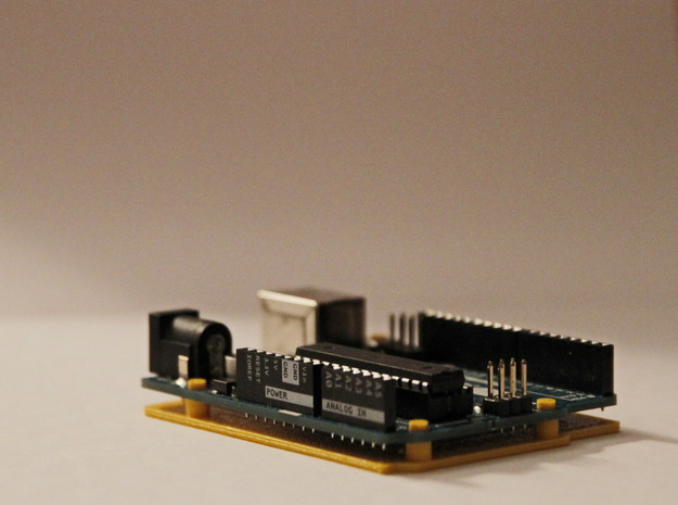 Case Arduino UNO in Yellow Processed Versatile Plastic