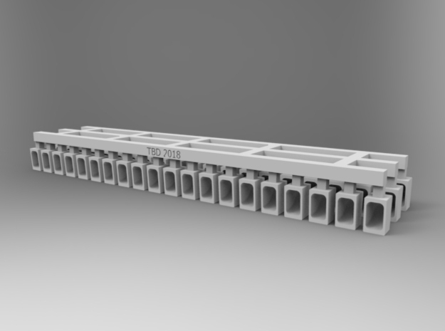 Ammunition Belt Feed Link V2 X60 in Smoothest Fine Detail Plastic