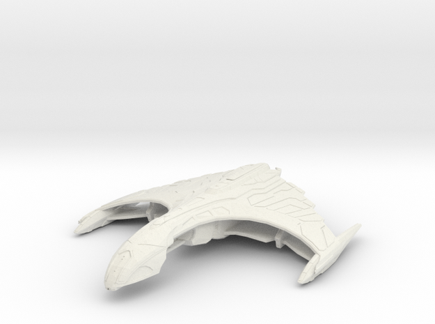 Romulan Ar'kif II  Tactical Warbird in White Natural Versatile Plastic