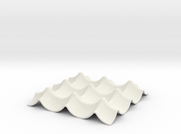 Napkin Keyholder in White Natural Versatile Plastic