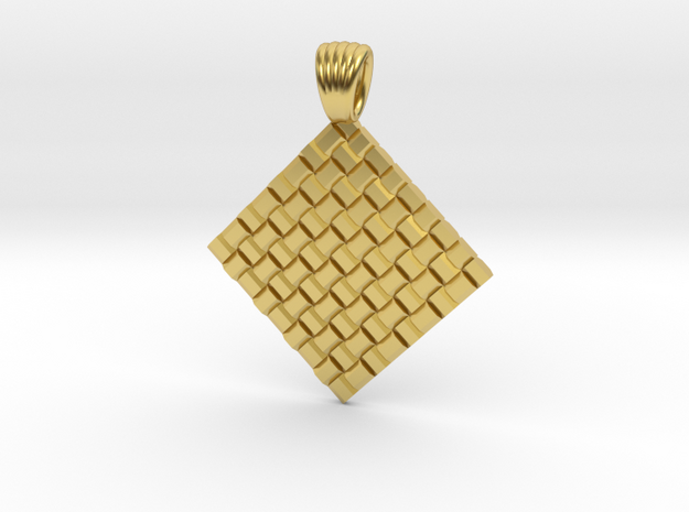 Braided Metal [pendant] in Polished Brass