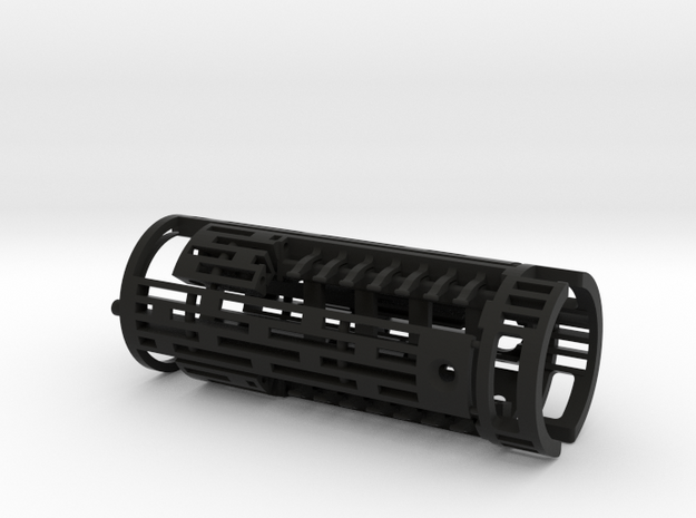 Obi Arena lightsaber hilt chassis for PRIZM in Black Natural Versatile Plastic