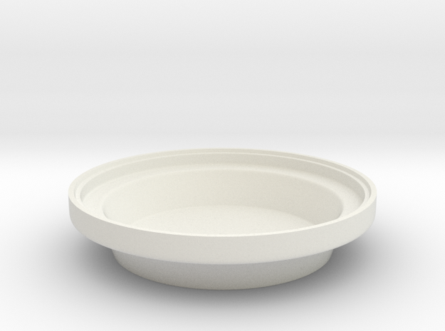 Donut ashtray base in White Natural Versatile Plastic