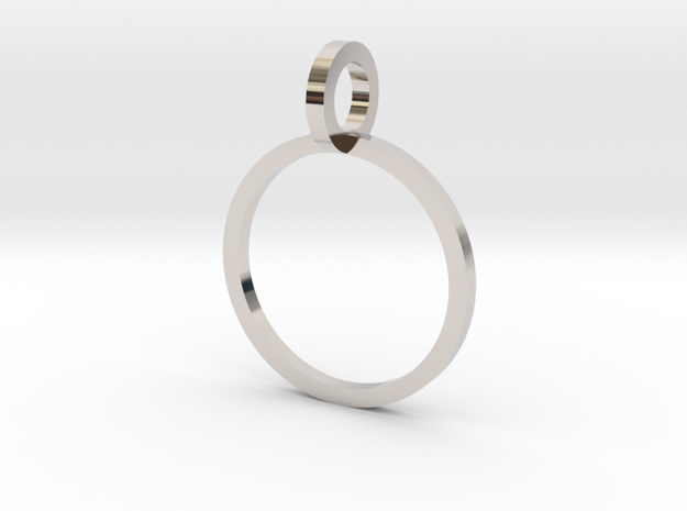 Charm Ring 12.37mm in Platinum