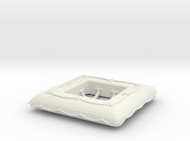 1/20 DKM Life Raft Single in White Natural Versatile Plastic