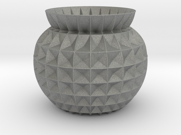 Vase GRFT in Gray PA12