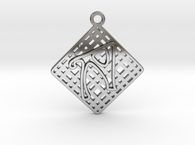 Tessellation Pendant (001) in Fine Detail Polished Silver