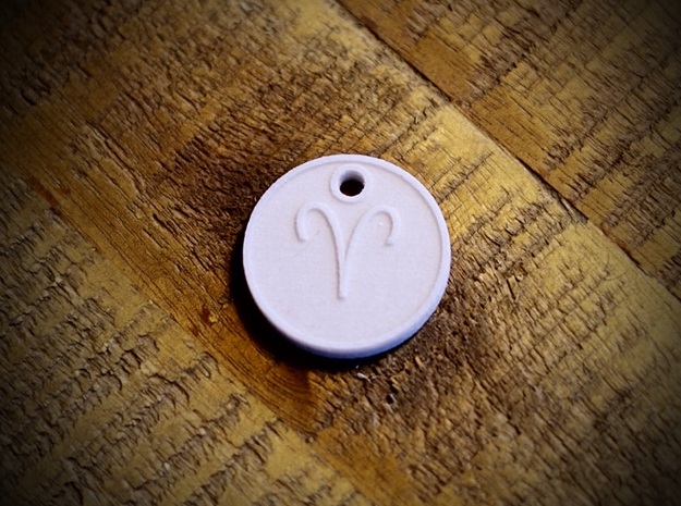 Aries Aromatherapy Pendant in Natural Sandstone