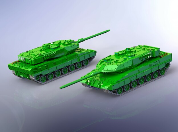 German Leopard 2 A7 MBT 1/160 in Clear Ultra Fine Detail Plastic