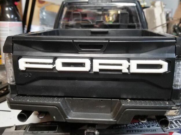 RC4WD HERO Tailgate F O R D Lettering in White Natural Versatile Plastic