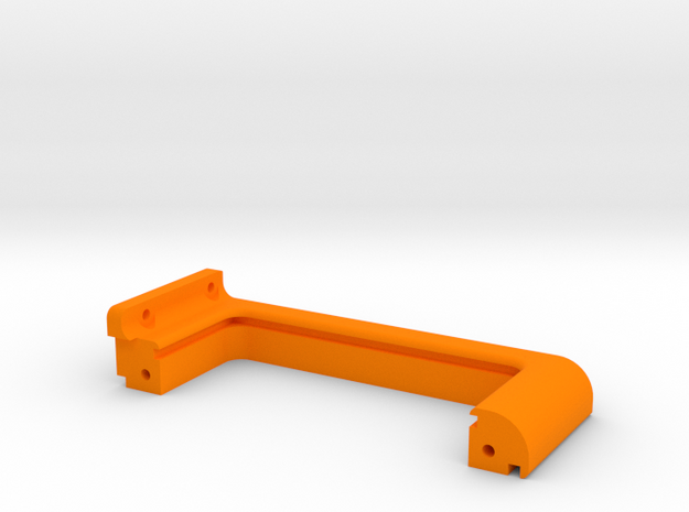 XL - Strebe Netzteil links in Orange Processed Versatile Plastic