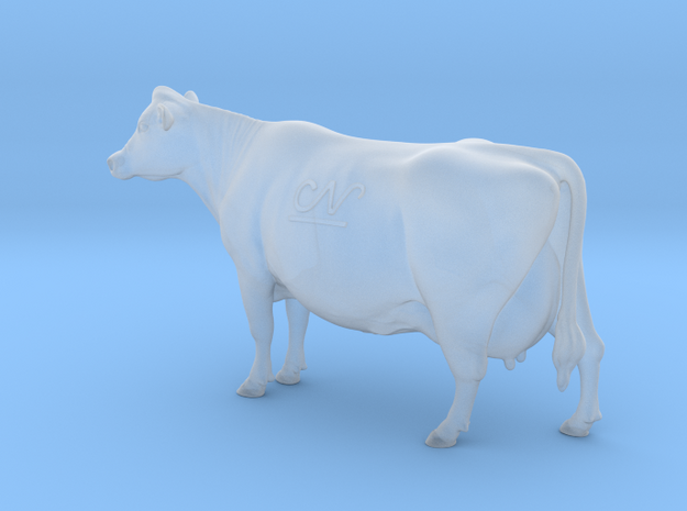 1/64 Jersey Cow Head Up in Smooth Fine Detail Plastic