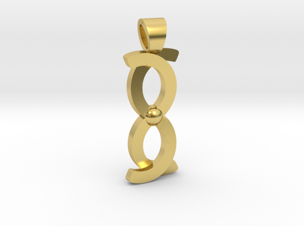 Coma Berenices [pendant] in Polished Brass