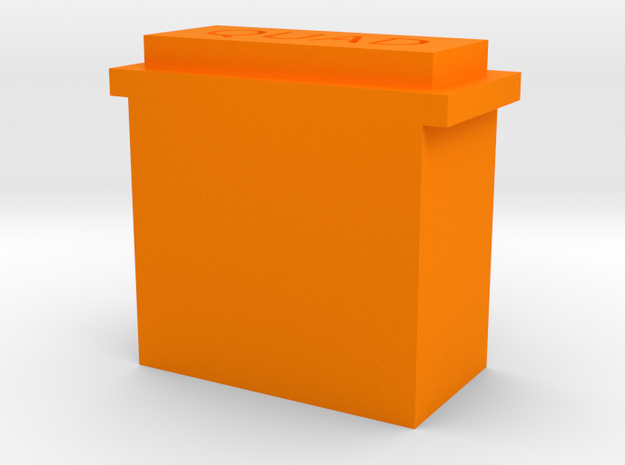 Quad 33 Bezel in Orange Processed Versatile Plastic