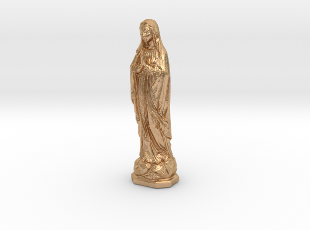 Virgin Mary in Natural Bronze