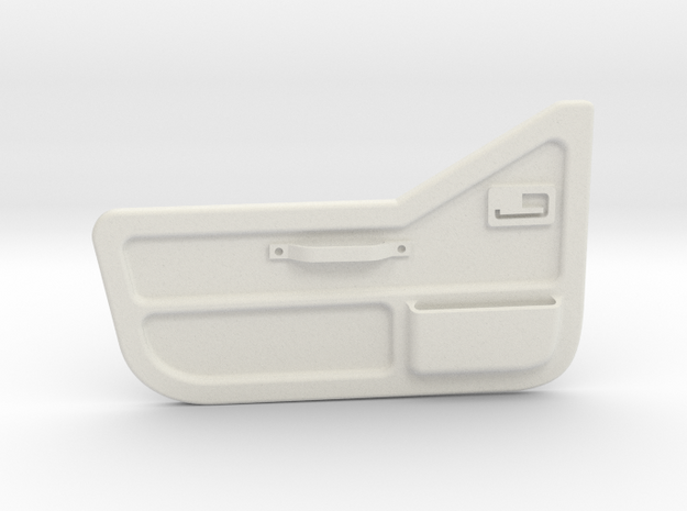 Tamiya Jeep YJ inner door for half door (driver) in White Natural Versatile Plastic