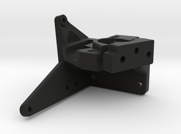 Nimble Mount and Clamp with space for a radial fan in Black Natural Versatile Plastic