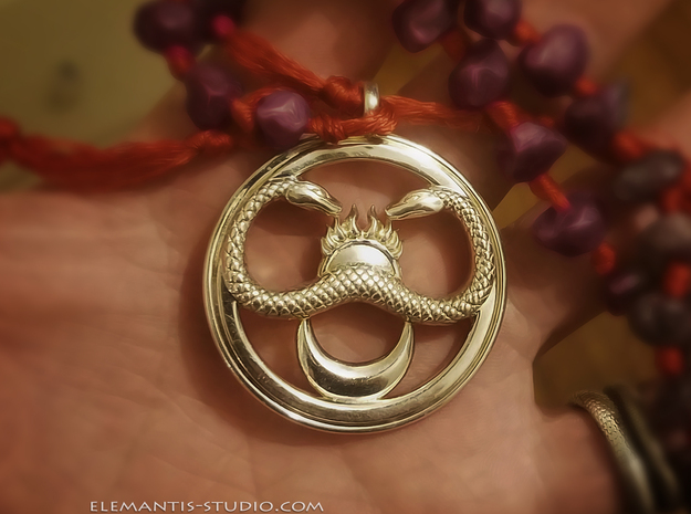 Thulsa Doom's Standard/ Medallion Combo in Natural Silver