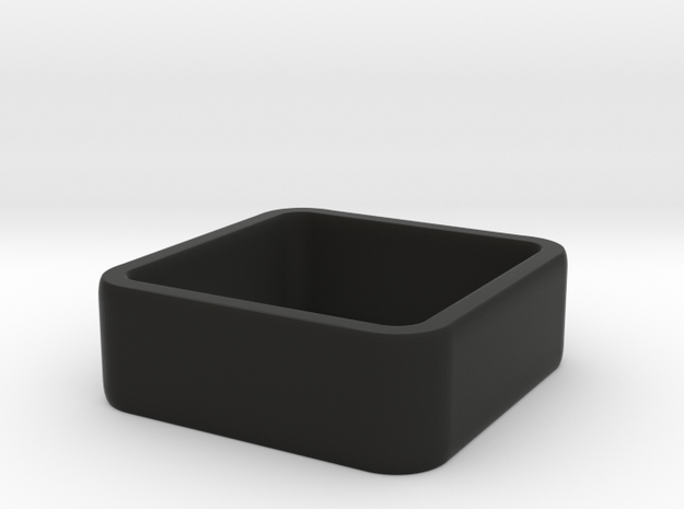 quadrato size 3.5 in Black Natural Versatile Plastic