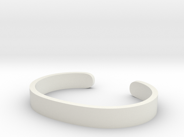 Cosplay Cuff (6.5cm x 4.5cm) Set 1 in White Natural Versatile Plastic: Extra Small