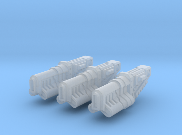 Long Chambered Ion Repeater x3 in Smoothest Fine Detail Plastic