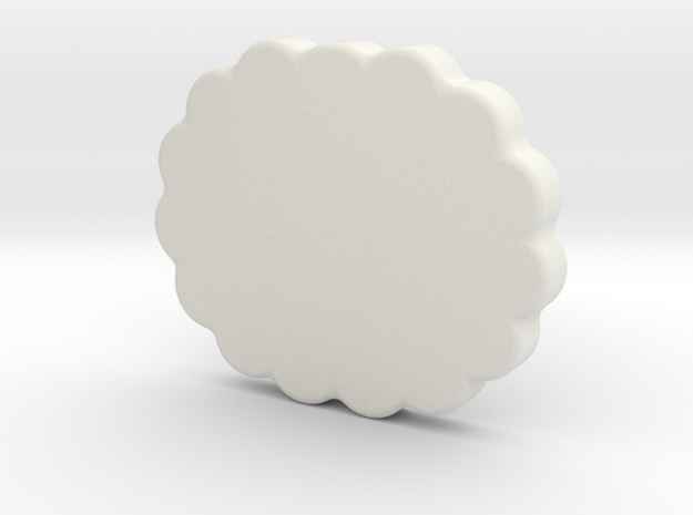 Cloud in White Natural Versatile Plastic
